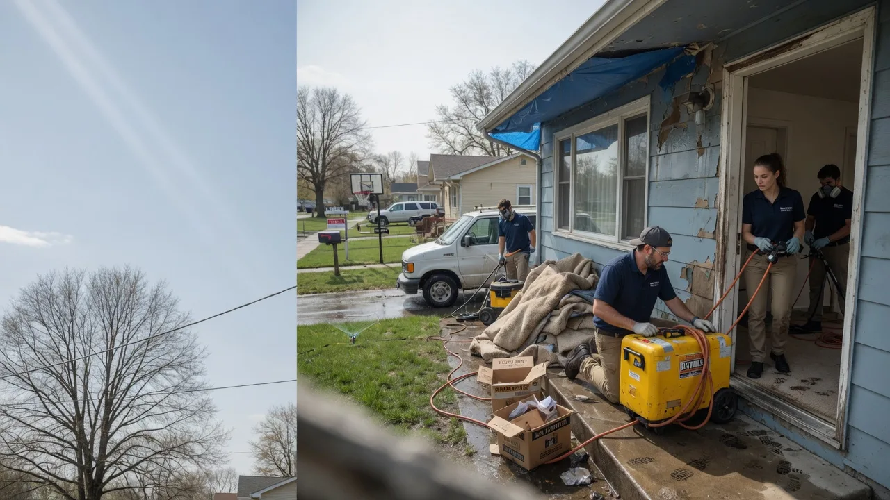 Basement Flood Cleanup in Orangeville, IL near me
